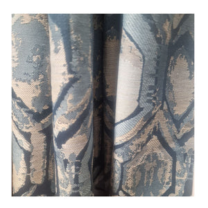 EA Designs Evora Blue Polar Fleece Curtains (66" x 90") - CURTAINS - READY MADE - Beattys of Loughrea