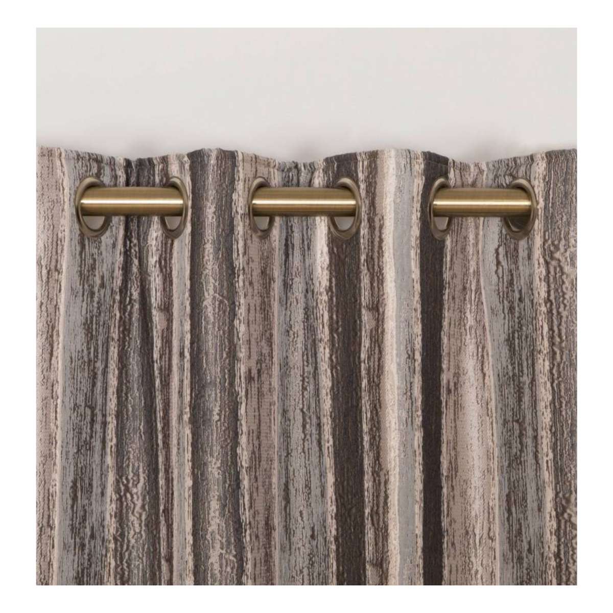 Ankara Taupe Eyelet Curtains – E.A. Designs (90" x 90")