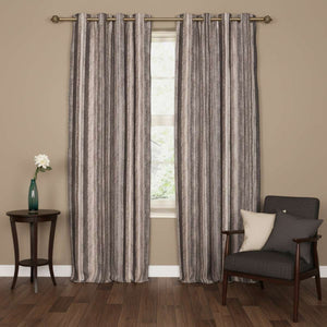 Ankara Taupe Eyelet Curtains – E.A. Designs (90" x 90")