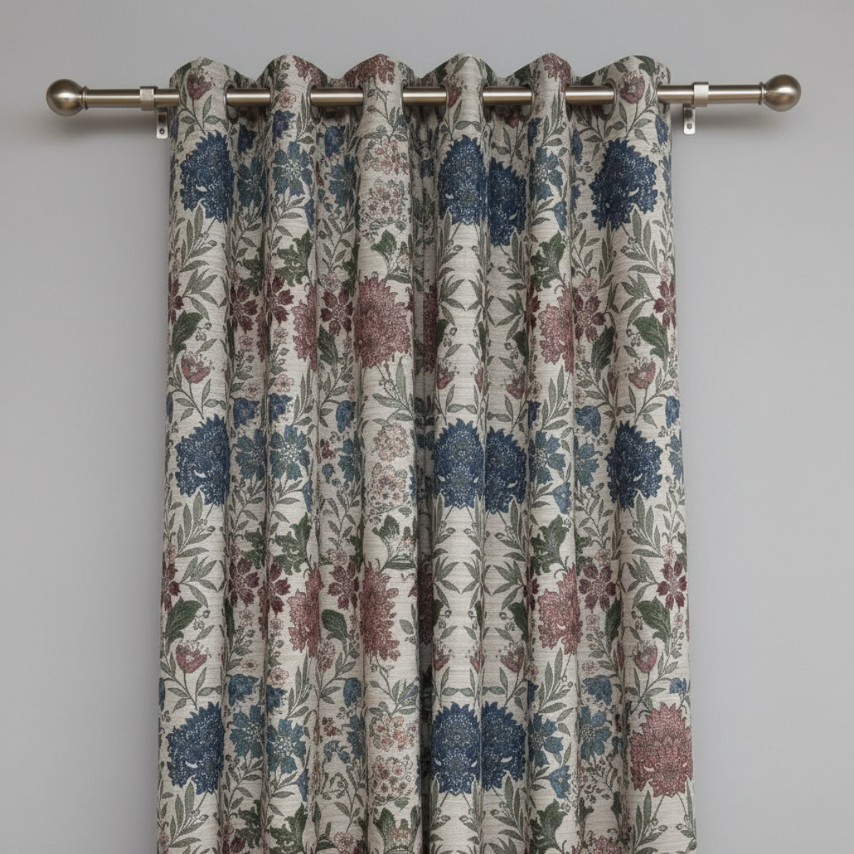 Osborne Chintz Eyelet Curtains – 90 × 90 (229 × 229 cm)