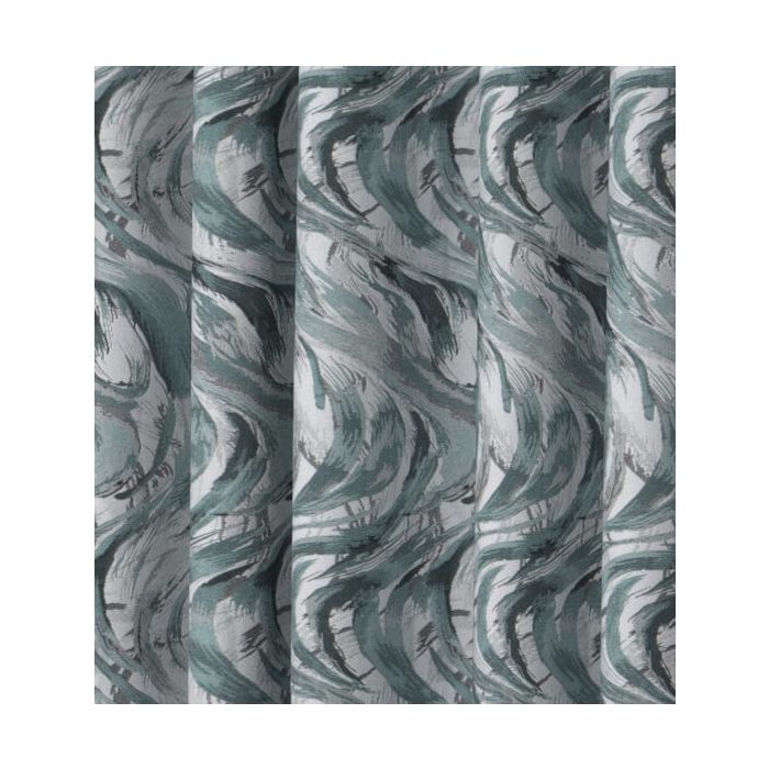 Faro Mint Polar Fleece Lined Eyelet Curtains – 90 × 90 (229 × 229 cm) - CURTAINS - READY MADE - Beattys of Loughrea