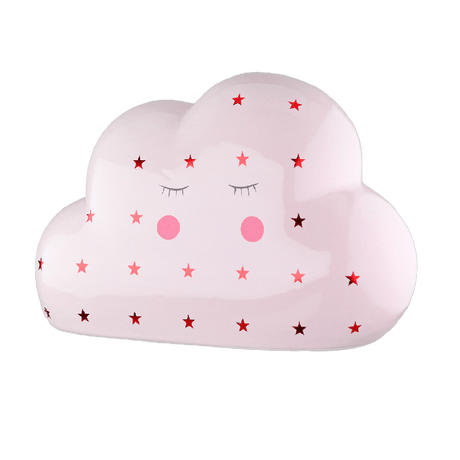 Ceramic Pink Cloud Money Box 10cm - ORNAMENTS - Beattys of Loughrea