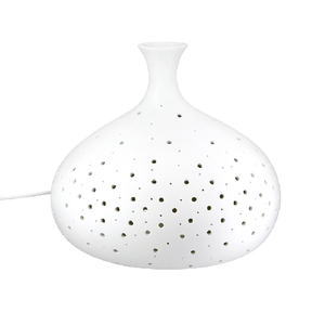 White Porcelain Galaxy Table Lamp 22cm - TABLE/BEDSIDE LAMPS - Beattys of Loughrea