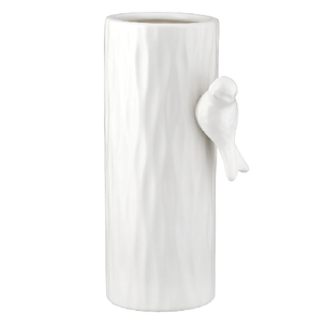 White Swallow Ceramic Vase 20cm - FLOWERPOT/VASE/JUG 1 - Beattys of Loughrea