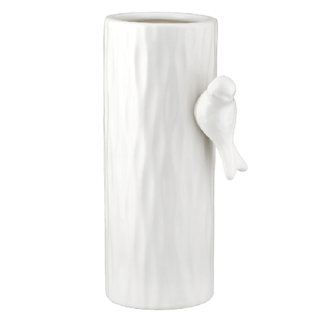 White Swallow Ceramic Vase 20cm - FLOWERPOT/VASE/JUG 1 - Beattys of Loughrea