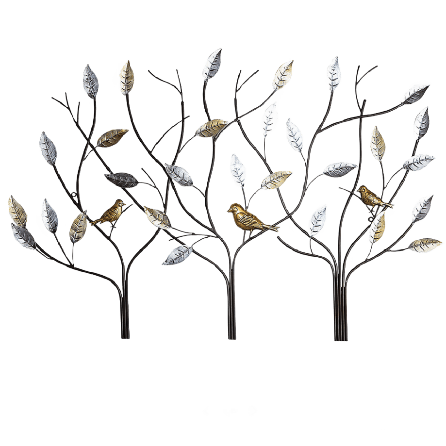 Tree with Birds Wall Art 104cm x 71cm - WALL PLAQUE/STATUES - Beattys of Loughrea