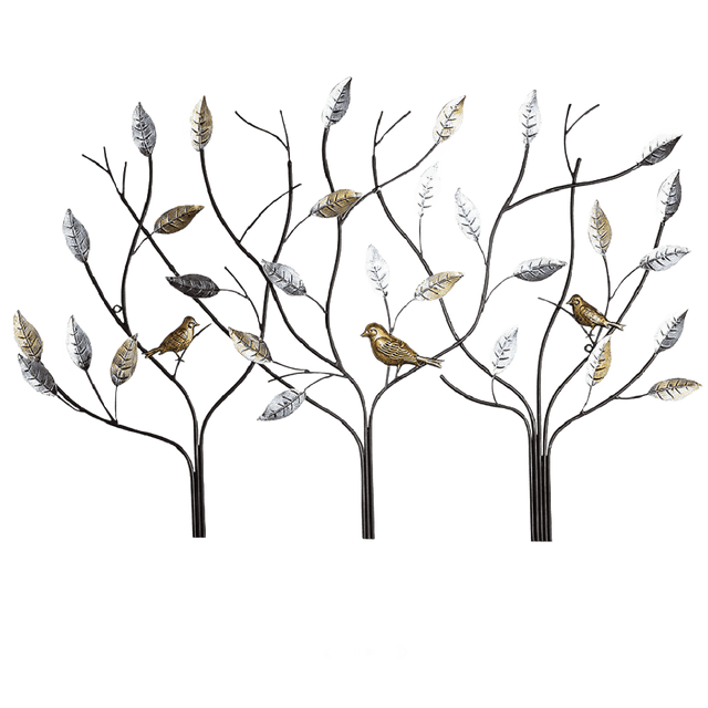 Tree with Birds Wall Art 104cm x 71cm - WALL PLAQUE/STATUES - Beattys of Loughrea