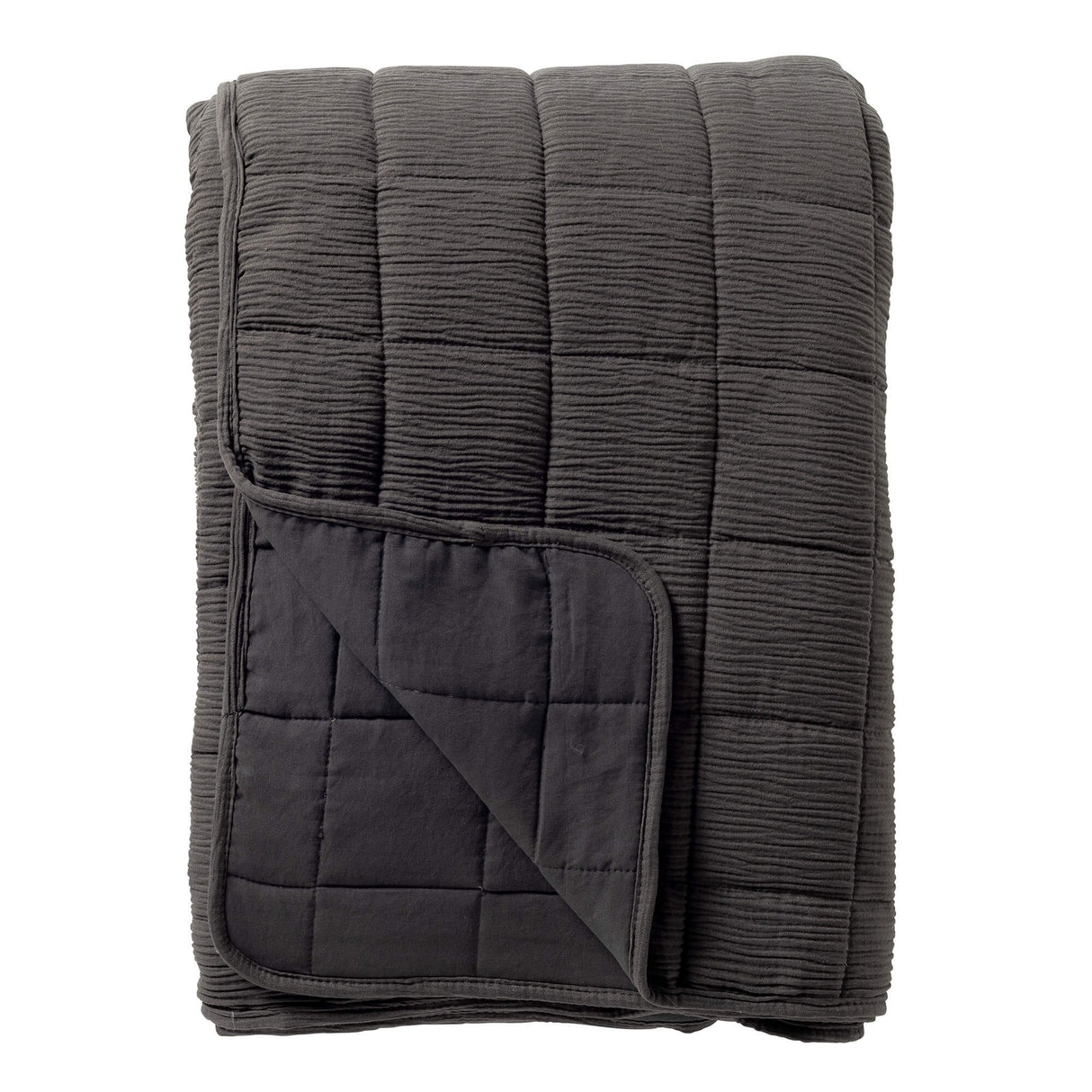 REZA - Bedspread 240x260 cm - Charcoal Grey - BED SPREADS/COVERS/QUILTS - Beattys of Loughrea