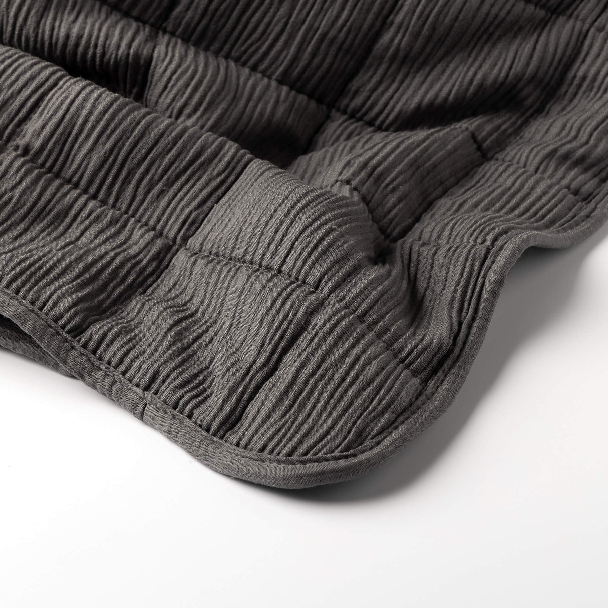 REZA - Bedspread 240x260 cm - Charcoal Grey - BED SPREADS/COVERS/QUILTS - Beattys of Loughrea