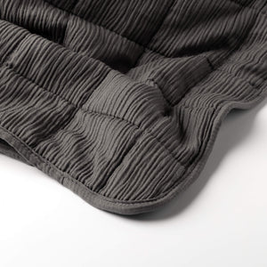 REZA - Bedspread 240x260 cm - Charcoal Grey - BED SPREADS/COVERS/QUILTS - Beattys of Loughrea