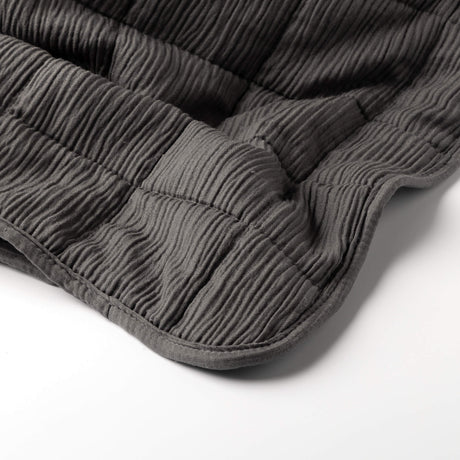 REZA - Bedspread 240x260 cm - Charcoal Grey - BED SPREADS/COVERS/QUILTS - Beattys of Loughrea