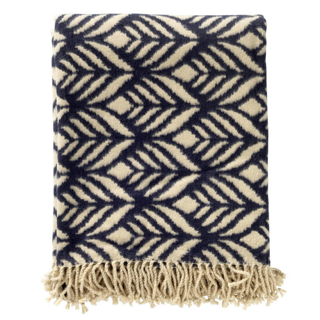 Hoii Alexandra Insignia Blue 150 x 200cm Luxury Throw - THROWS/BLANKETS - Beattys of Loughrea