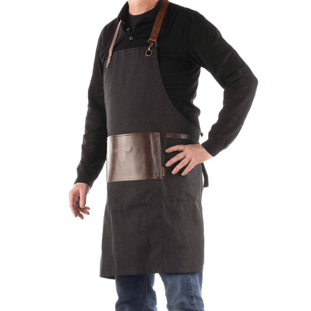 70 x 90cm Denim Grill Apron - APRON/GLOVE/TEXTILE - Beattys of Loughrea