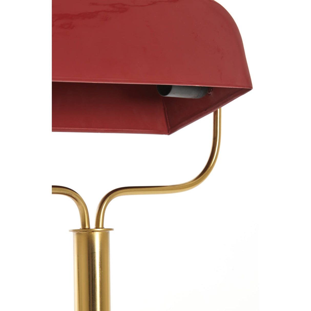 Table Lamp 37 x 14 x 43cm AYER Shiny Burgundy & Gold - TABLE/BEDSIDE LAMPS - Beattys of Loughrea