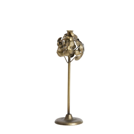 Candle Stick 15 x 13.5 x 38cm ITAJAI Bronze - CANDLE HOLDERS / Lanterns - Beattys of Loughrea