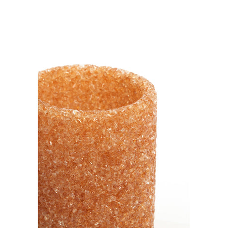 Tealight Holder 7 x 7cm MORITA Glass Light Orange - CANDLE HOLDERS / Lanterns - Beattys of Loughrea