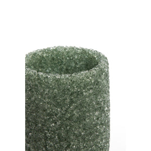 Tealight Holder 8 x 9.5cm MORITA Glass Green Blue - CANDLE HOLDERS / Lanterns - Beattys of Loughrea