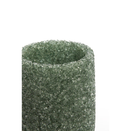 Tealight Holder 8 x 9.5cm MORITA Glass Green Blue - CANDLE HOLDERS / Lanterns - Beattys of Loughrea