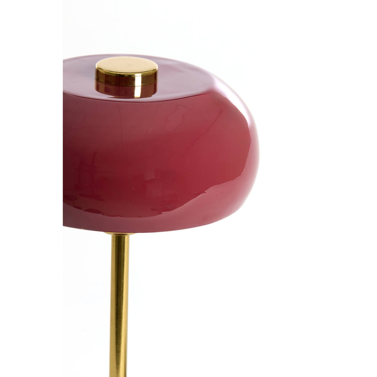 Table Lamp 23 x 40cm SURIN Shiny Burgundy & Gold - TABLE/BEDSIDE LAMPS - Beattys of Loughrea