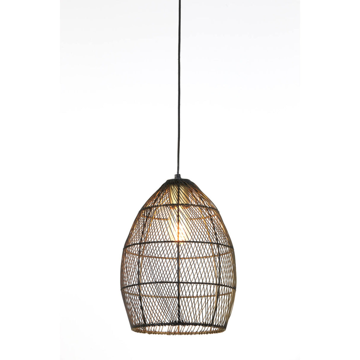 Hanging Lamp 23 x 31cm MEYA Black - Gold - CEILING LIGHTS - Beattys of Loughrea