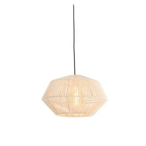 Hanging Pendant 40 x 24cm DEYA Cream - CEILING LIGHTS - Beattys of Loughrea