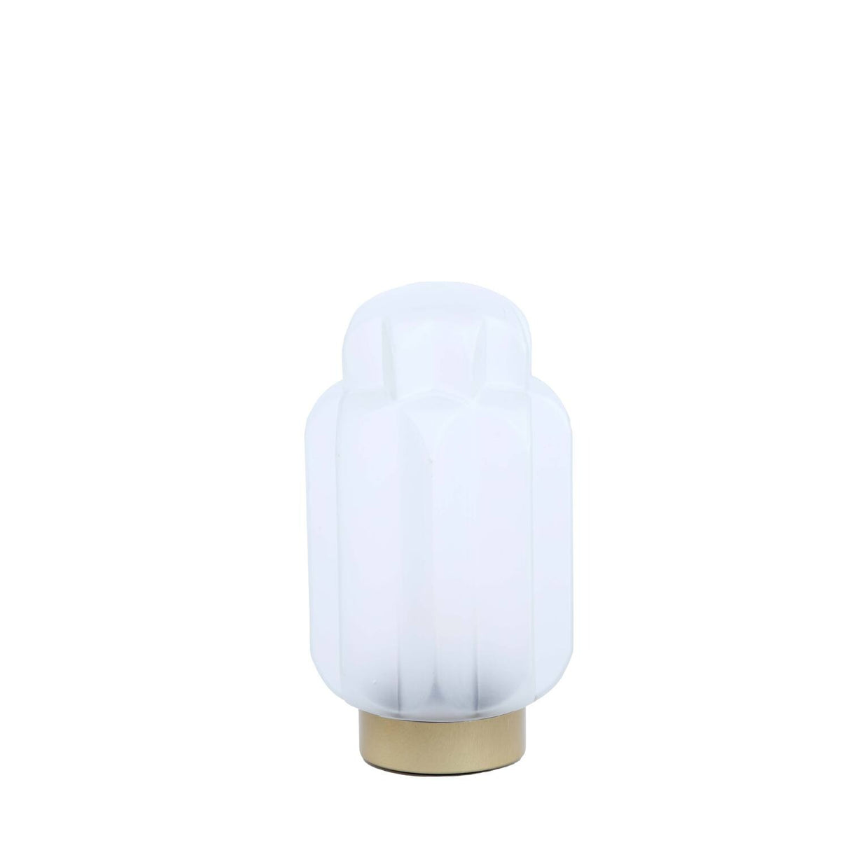 Table Lamp LED 11.5 x 22cm THISIO Glass Matt White - TABLE/BEDSIDE LAMPS - Beattys of Loughrea