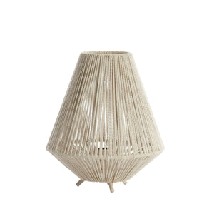 Table Lamp 28 x 32cm FELIDA Cream - TABLE/BEDSIDE LAMPS - Beattys of Loughrea