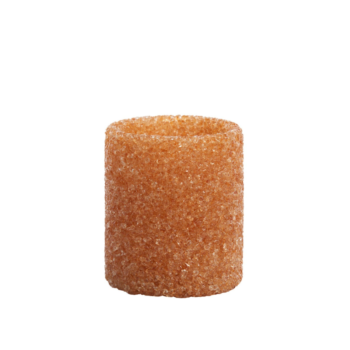 Tealight Holder 8 x 9.5cm MORITA Glass Light Orange - CANDLE HOLDERS / Lanterns - Beattys of Loughrea