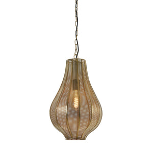 Hanging Pendant 29 x 48.5cm MICHA Gold - CEILING LIGHTS - Beattys of Loughrea