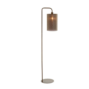 Floor Lamp 33.5 x 28 x 155cm DONIO Wood Print Dark Brown - STANDARD/FLOOR LAMPS - Beattys of Loughrea
