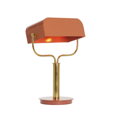 Table Lamp 37 x 14 x 43cm AYER Shiny Orange & Gold - TABLE/BEDSIDE LAMPS - Beattys of Loughrea