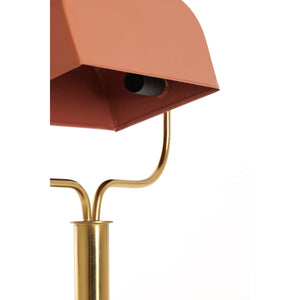 Table Lamp 37 x 14 x 43cm AYER Shiny Orange & Gold - TABLE/BEDSIDE LAMPS - Beattys of Loughrea