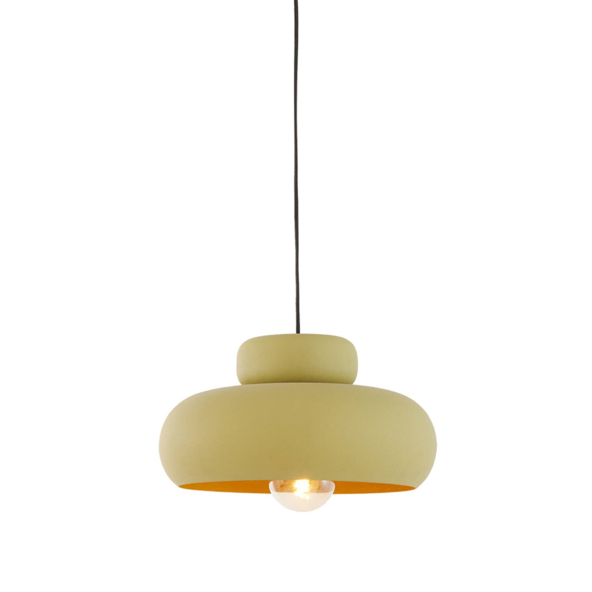 Hanging Pendant 39 x 20cm NEIVA Matt Olive Green - CEILING LIGHTS - Beattys of Loughrea