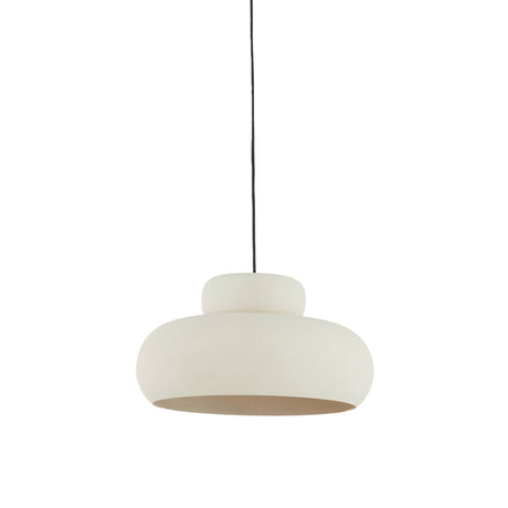 Hanging Pendant 39 x 20cm NEIVA Matt Cream - CEILING LIGHTS - Beattys of Loughrea