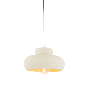 Hanging Pendant 39 x 20cm NEIVA Matt Cream - CEILING LIGHTS - Beattys of Loughrea