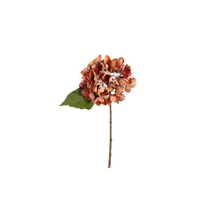 Rust Hydrangea Stem Artificial Flower - FLOWERS - PAPER/PLASTIC - Beattys of Loughrea