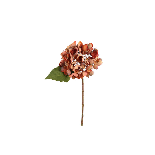 Rust Hydrangea Stem Artificial Flower - FLOWERS - PAPER/PLASTIC - Beattys of Loughrea
