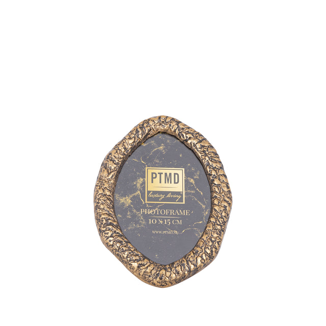 Paislie Brass Cast Alum Photo Frame Oval 10 x 15cm - PHOTO FRAMES - PLATED, GILT, STONE - Beattys of Loughrea