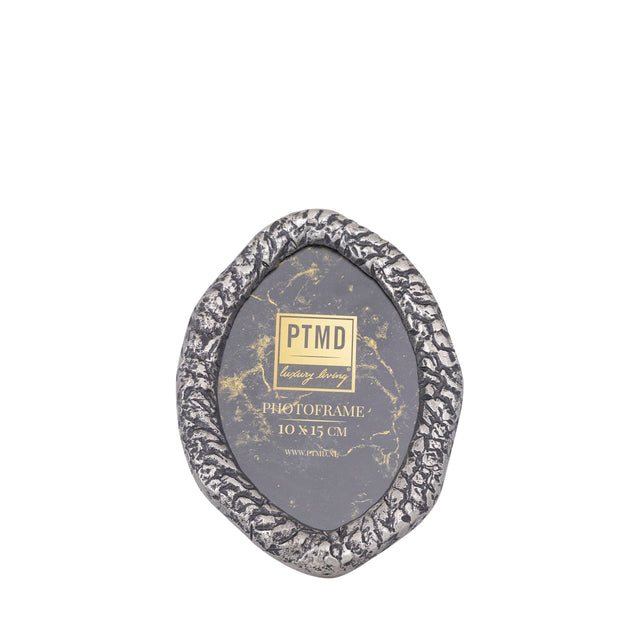 Paislie Nickel Cast Alum Photo Frame Oval 10 x 15cm - PHOTO FRAMES - PLATED, GILT, STONE - Beattys of Loughrea