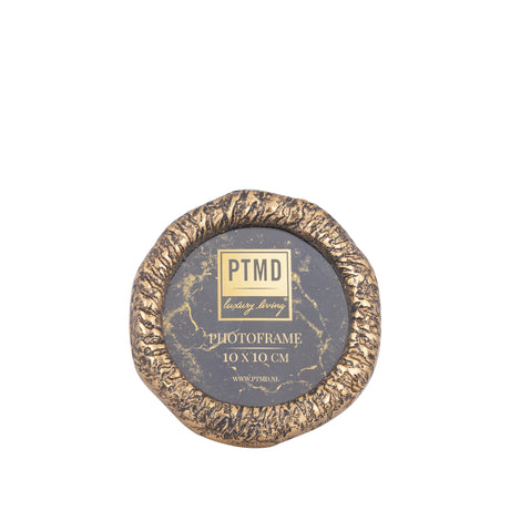 Paislie Brass Cast Alum Photo Frame Round 10 x 15cm - PHOTO FRAMES - PLATED, GILT, STONE - Beattys of Loughrea