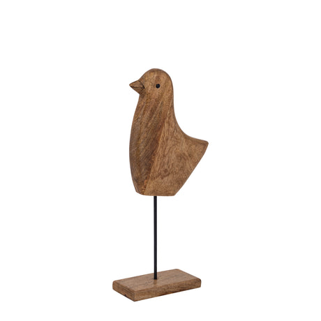 Tayana Light Brown Wood Bird Shaped Statue 42cm - ORNAMENTS - Beattys of Loughrea