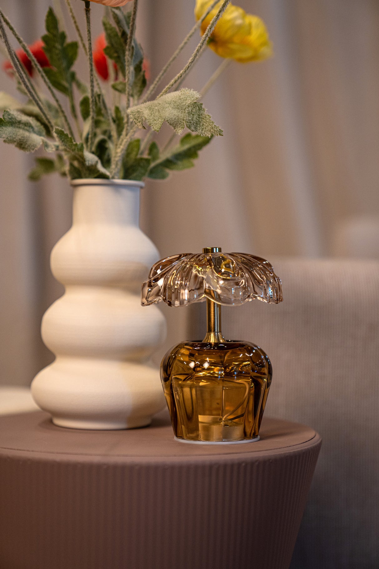 Kaydie Battery Operated Flower Led Light Brown - GARDEN ORNAMENTS INCL SOLAR - Beattys of Loughrea