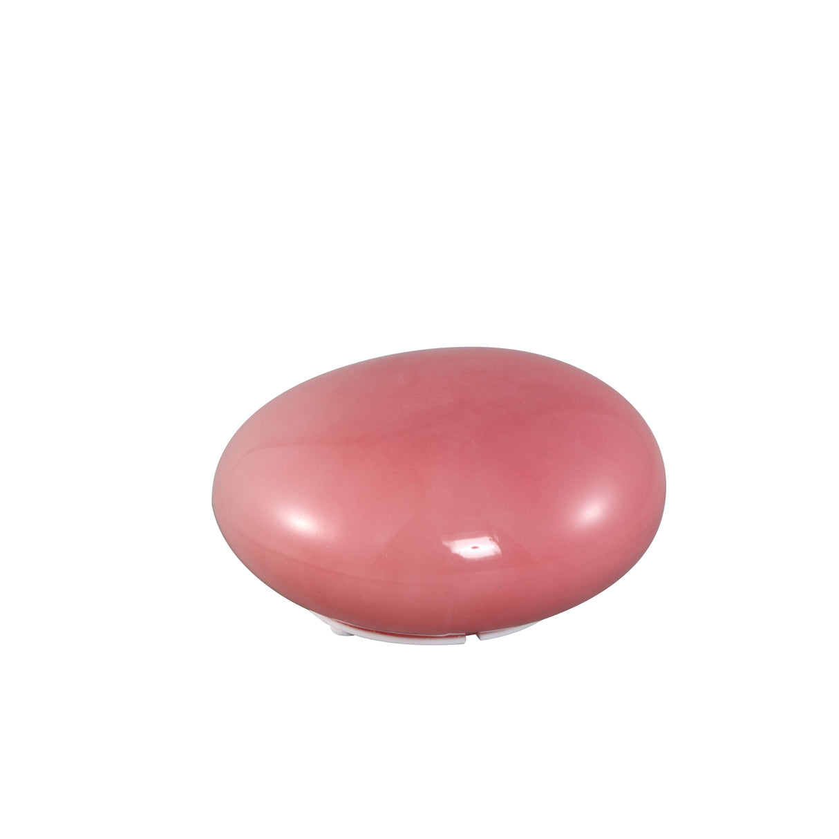 Shalon Stone Shaped Rechargeable LED Light 14cm Dark Pink - GARDEN ORNAMENTS INCL SOLAR - Beattys of Loughrea