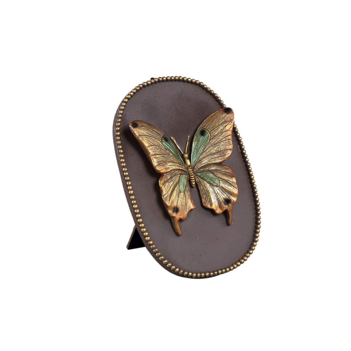 Adalay Gold Butterfly Wall Hanger 14cm - GARDEN ORNAMENTS INCL SOLAR - Beattys of Loughrea