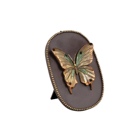 Adalay Gold Butterfly Wall Hanger 14cm - GARDEN ORNAMENTS INCL SOLAR - Beattys of Loughrea