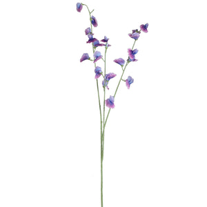 Purple Sweet Pea Spray Artificial Flower - FLOWERS - PAPER/PLASTIC - Beattys of Loughrea