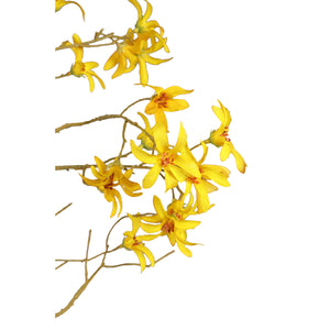 Yellow Wild Orchid Spray Artificial Flower - FLOWERS - PAPER/PLASTIC - Beattys of Loughrea
