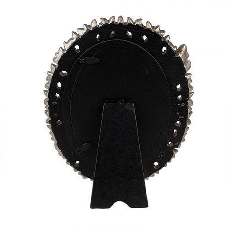 Photo Frame 10 x 15cm Silver Coloured Polyresin Oval - PHOTO FRAMES - PLATED, GILT, STONE - Beattys of Loughrea