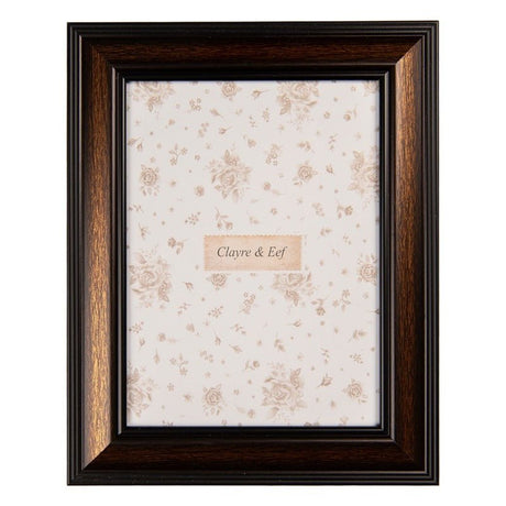 Photo Frame 10 x 15cm Brown Plastic Rectangle Baroque - PHOTO FRAMES - PLATED, GILT, STONE - Beattys of Loughrea