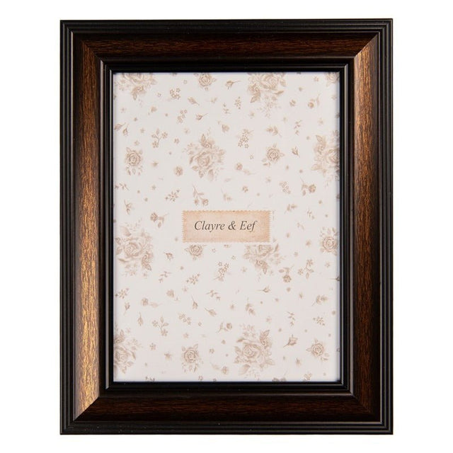 Photo Frame 10 x 15cm Brown Plastic Rectangle Baroque - PHOTO FRAMES - PLATED, GILT, STONE - Beattys of Loughrea